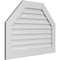Ekena Millwork Octagonal Top Surface Mount PVC Gable Vent w/ 3-1/2"W x 1"P Standard Frame, 38"W x 28"H GVPOT38X2801SN - alternate 3
